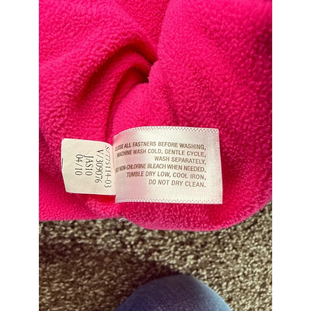 Old Navy Girls Hot Pink Quilted Puffer Vest Fleece Lined XS‎